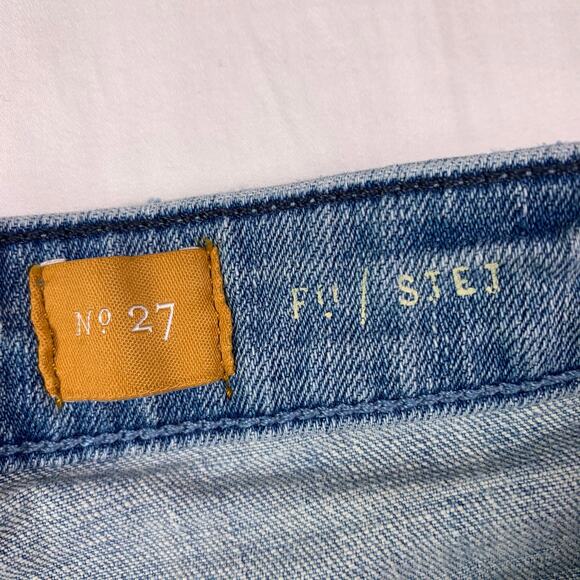 Anthropologie Pilcro & the Letterpress Shorts Womens 27 Blue Stet Denim Distress - Picture 5 of 11